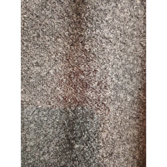 Pure Jill Coat Women Large Petite Gray Bouclé Wool Blend Open Chore Basic Jacket - Picture 5 of 8